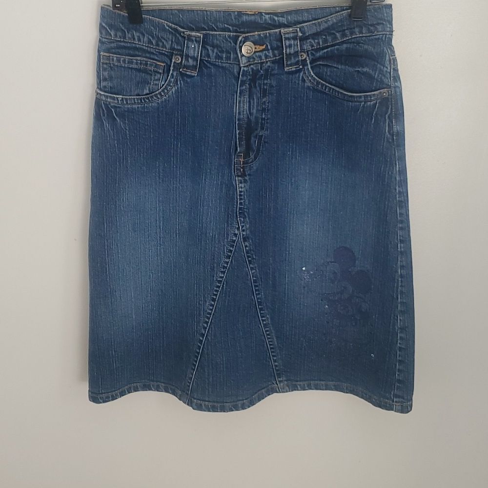 Disney Mickey Mouse Jean Skirt Size 10